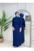 SELVİ TRİKO ELBİSE-LACİVERT