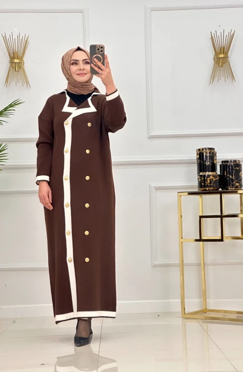 ELİSA TRİKO HIRKA-ACI KAHVE