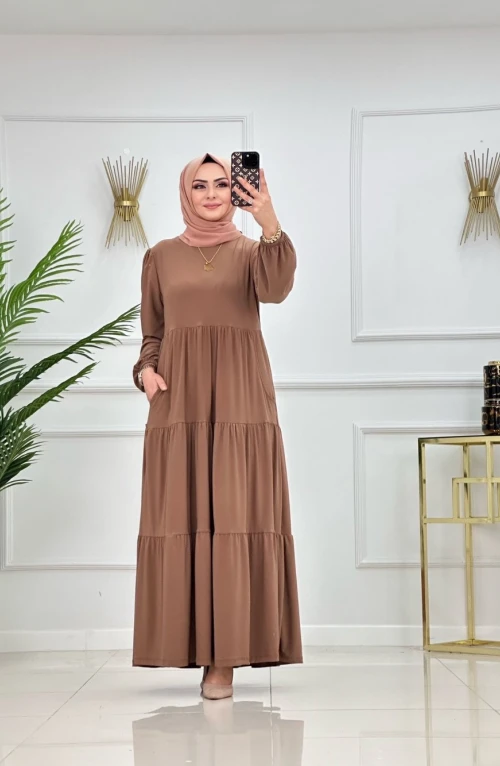 GÜLİZ ELBİSE-CAMEL