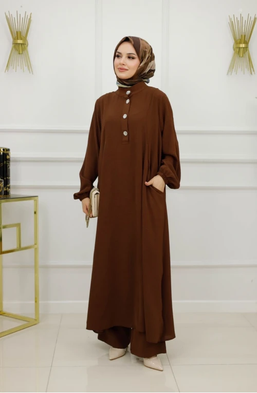BAŞAK TAKIM-KAHVERENGİ