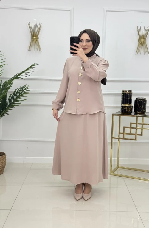 ÖZGE ETEKLİ TAKIM-BEJ