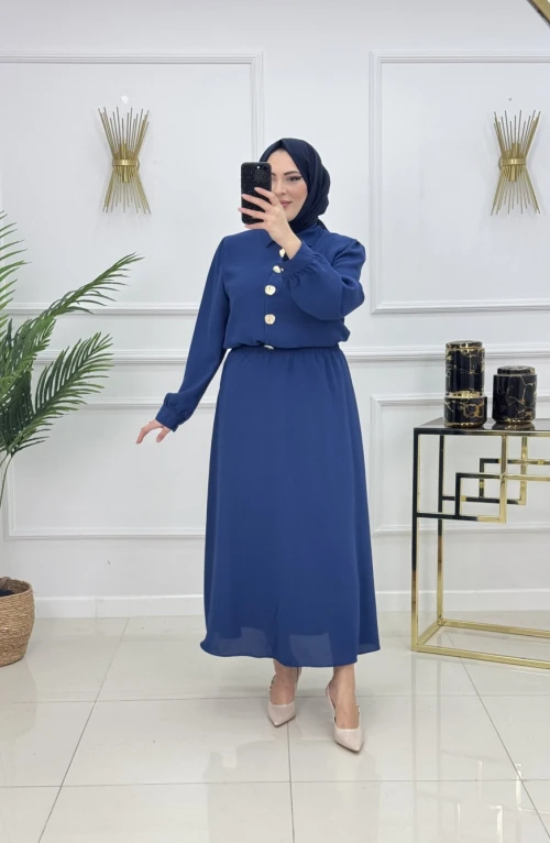 ÖZGE ETEKLİ TAKIM-LACİVERT