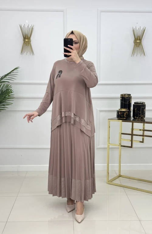AYTÜL ETEKLİ TAKIM-CAMEL