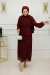 ZARA ELBİSE-BORDO