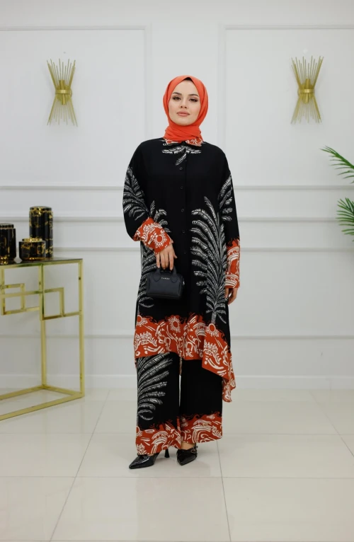 GAMZE VİSKON ELBİSE-SİYAH