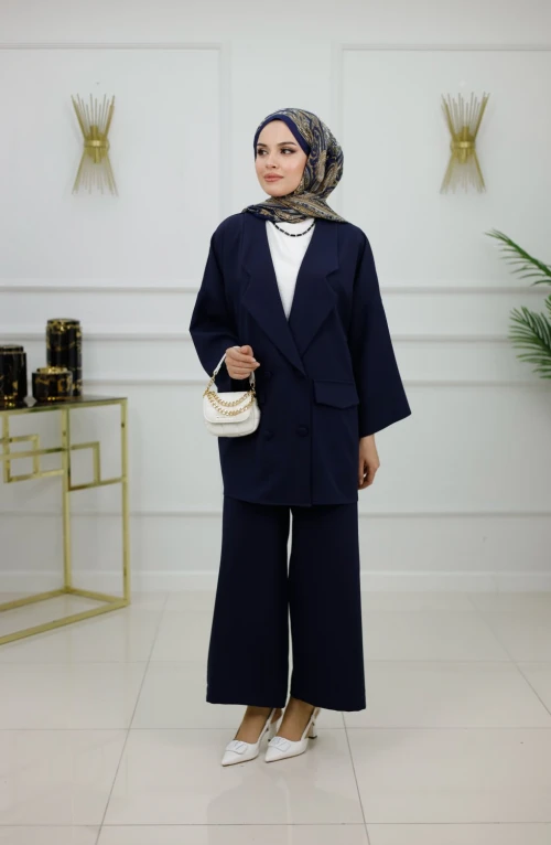 TALİA CEKET TAKIM-LACİVERT