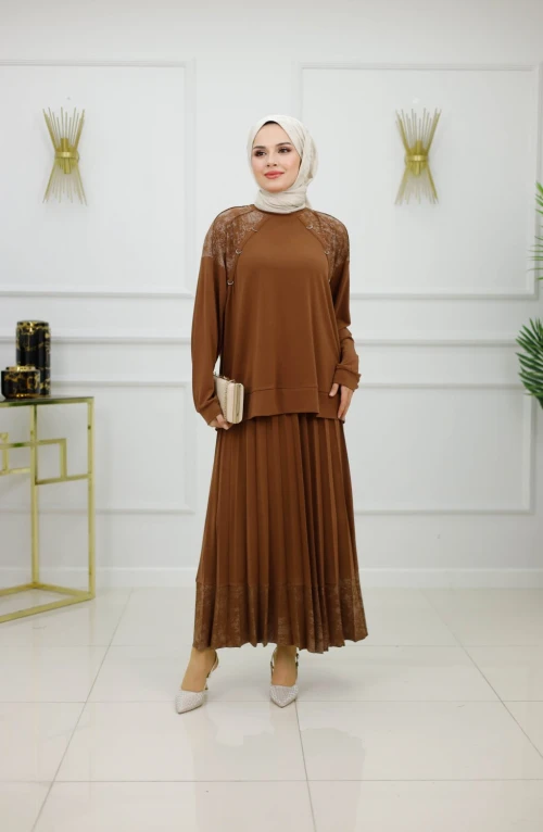 İMREN ETEKLİ TAKIM-CAMEL
