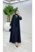 Siyah Premium Sofia Abaya Takım Tesettür Giyim
