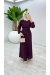 Bordo Premium Yasemin Ferace Tesettür Giyim