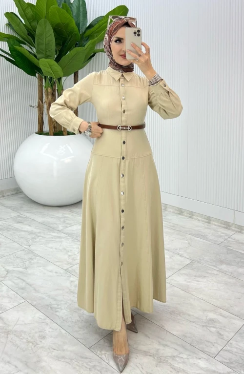 Taş Premium Selin Elbise Tesettür Giyim