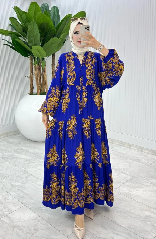 Saks Bahar Elbise Tesettür Giyim