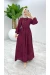 Bordo Premium Öznur Elbise Tesettür Giyim