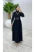 Siyah Premium Selena Elbise Tesettür Giyim