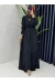 Siyah Premium Üçlü Helena Takım Tesettür Giyim