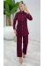 Bordo Premium Vildan Takım Tesettür Giyim