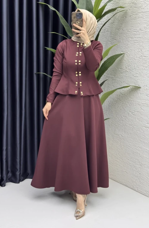 Eflal Etekli Takım Tesettür Giyim Eflal Etekli Takım Tesettür Giyim