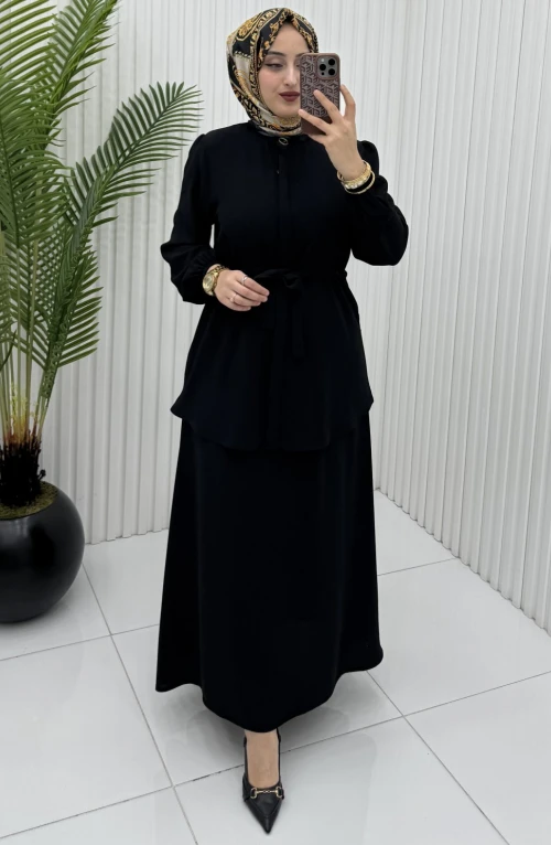 Lisa Etek Takım Siyah