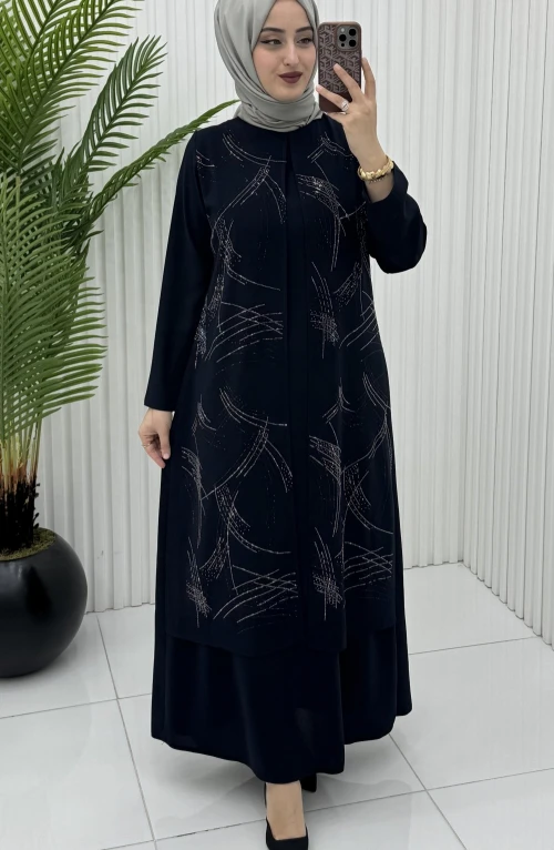 Zarafet Abiye Lacivert