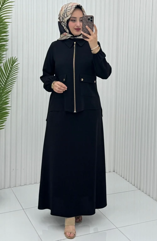 İrem Etek Takım Siyah
