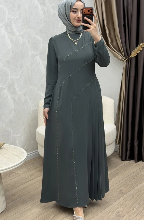 Kristal Abiye Antrasit