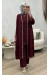 Narin 3 Lü Takım Bordo