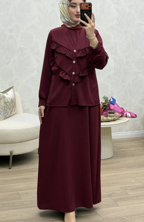 Arzu Elbise Bordo