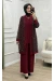 Safir 3 Lü Takım Bordo