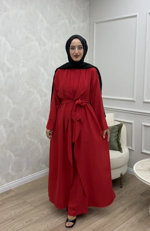 Nora 3 Lü Takım Kırmızı Nora 3 Lü Takım Kırmızı