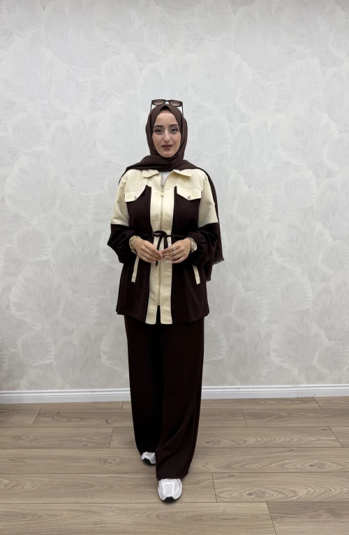 Gökçe Takım Kahverengi Gökçe Takım Kahverengi