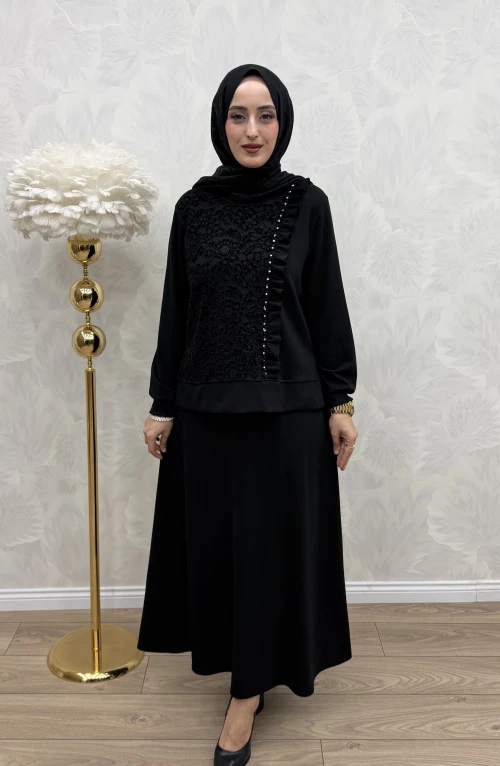 Melda Etek Takım Siyah Melda Etek Takım Siyah