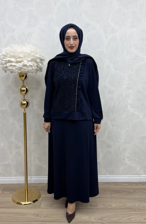 Melda Etek Takım Lacivert Melda Etek Takım Lacivert