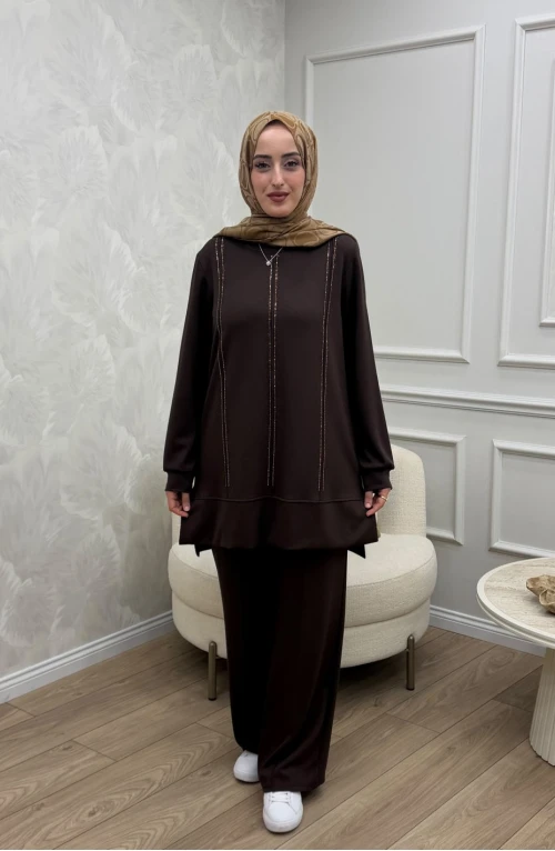 Canan Takım Kahverengi