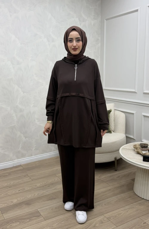 Sibel Takım Kahverengi Sibel Takım Kahverengi