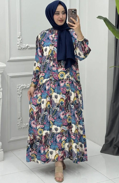Meltem Elbise Mavi