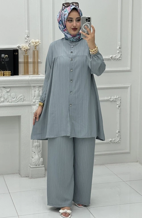 Feyza Takım Gri