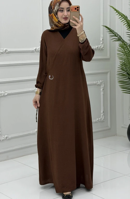 Mihri Namaz Elbise Kahverengi Mihri Namaz Elbise Kahverengi
