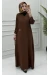 Mihri Namaz Elbise Kahverengi