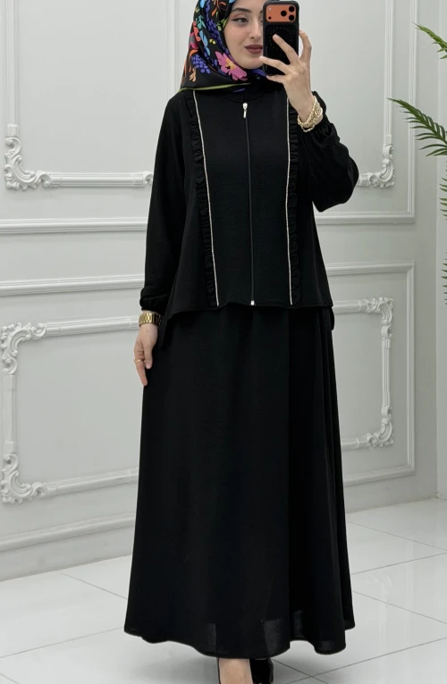 Burçin Etek Takım Siyah