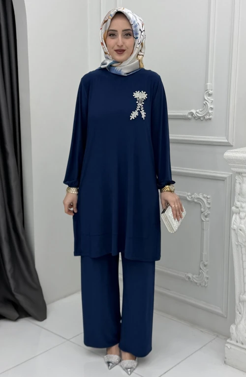 Nilda Takım Lacivert Nilda Takım Lacivert