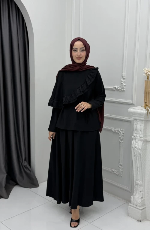 Betül Etek Takım Siyah Betül Etek Takım Siyah