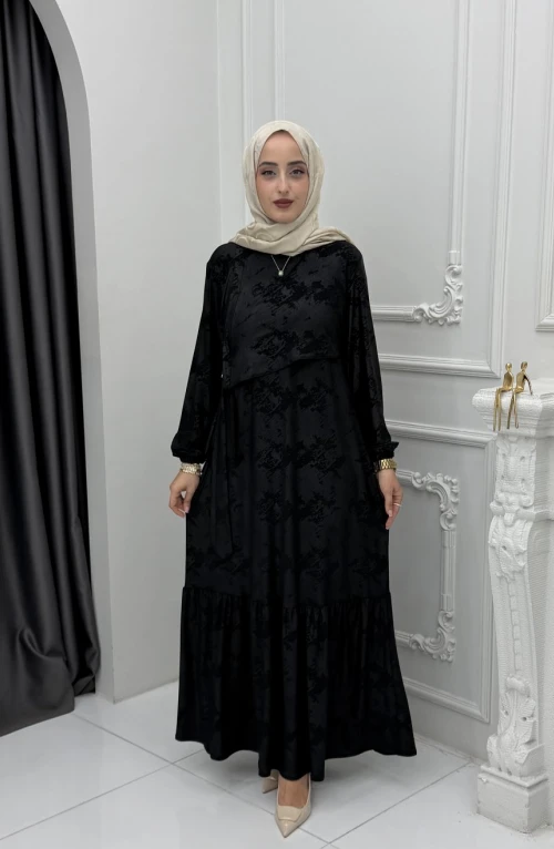 Lale Elbise Siyah