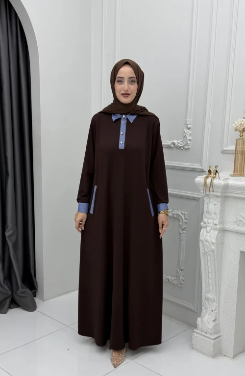 Nil Elbise Acı Kahve Nil Elbise Acı Kahve