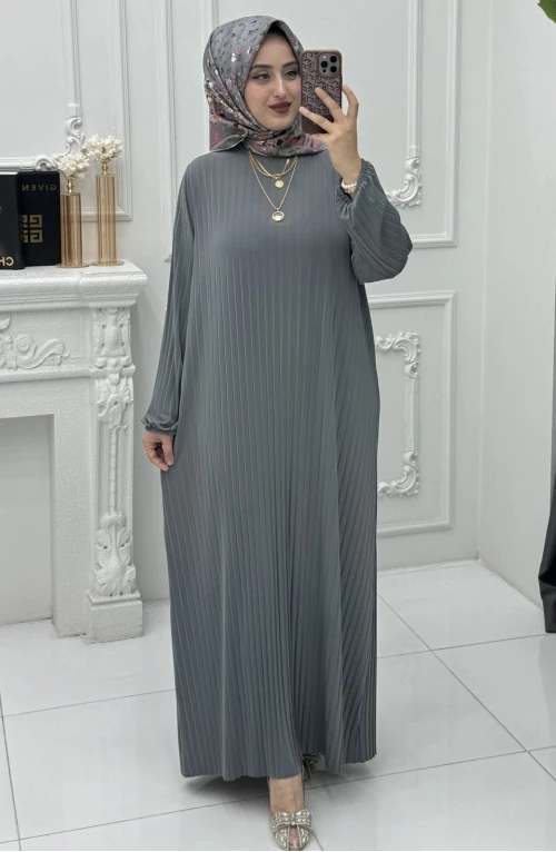 Sıla Elbise Gri