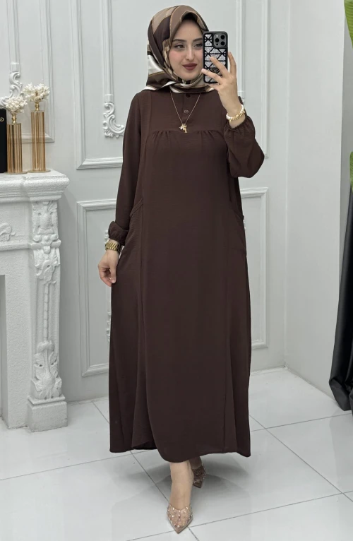 Dilek Elbise Kahverengi