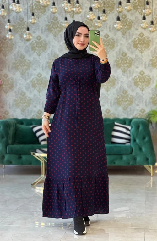 Melike Elbise Lacivert Melike Elbise Lacivert