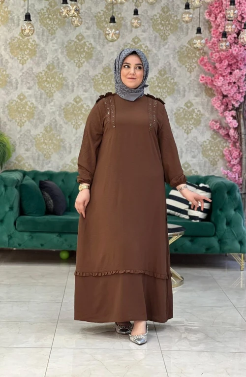 Canan Elbise Kahverengi Canan Elbise Kahverengi