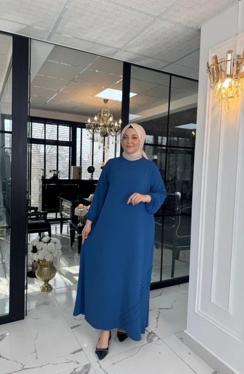 Karanfil Elbise İndigo