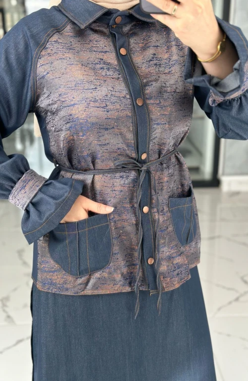 Sanem Ceket Takım-Bakır