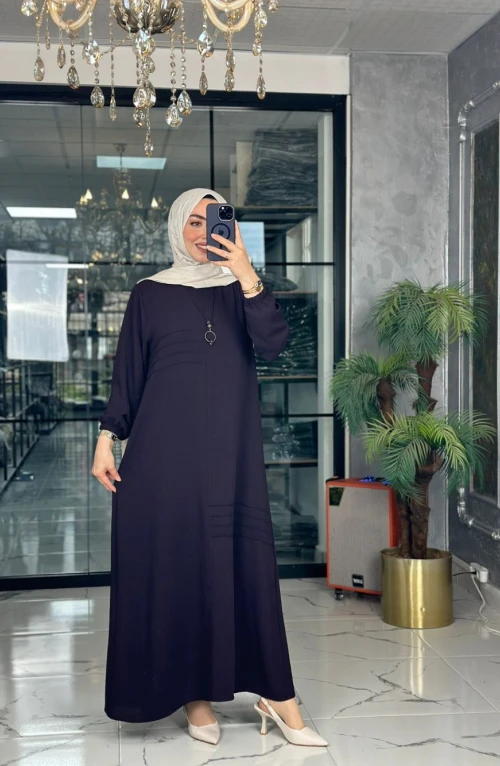 Yıldız Elbise-Mor