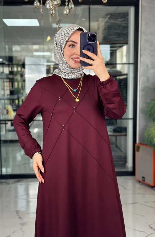 Mariye Elbise-Bordo